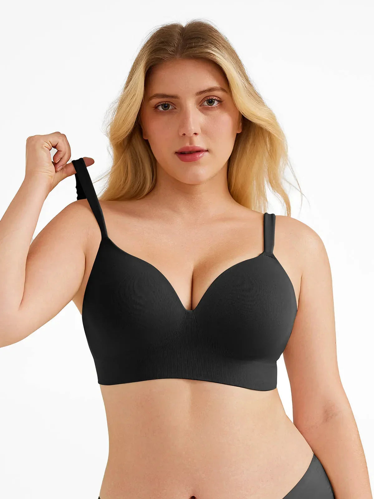 Seamless Push-Up Wireless Full Coverage Bra