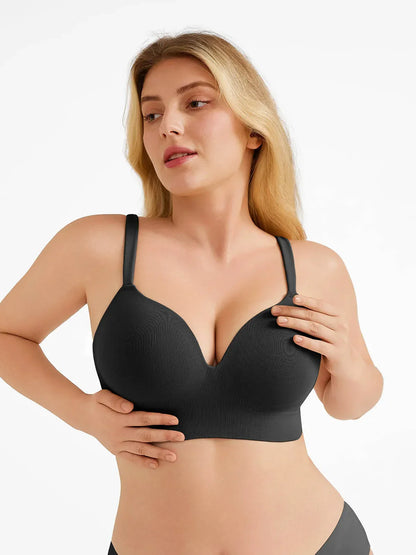 Seamless Push-Up Wireless Full Coverage Bra