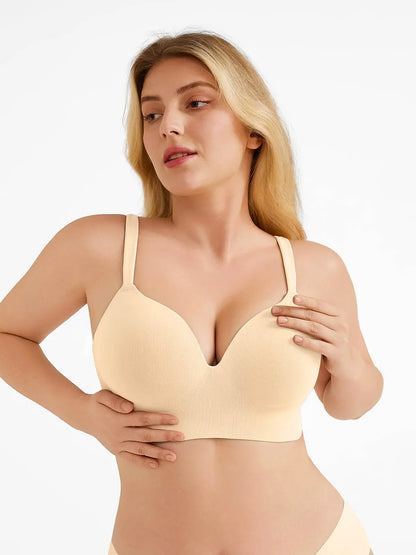 Seamless Push-Up Wireless Full Coverage Bra