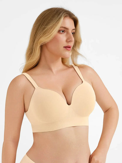 Seamless Push-Up Wireless Full Coverage Bra