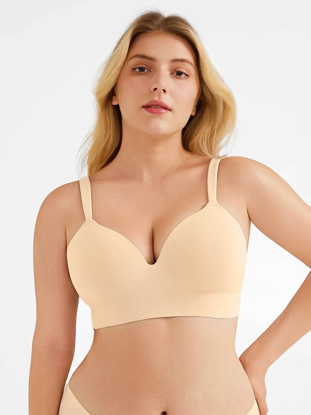 Seamless Push-Up Wireless Full Coverage Bra