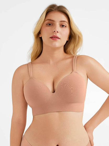 Seamless Push-Up Wireless Full Coverage Bra
