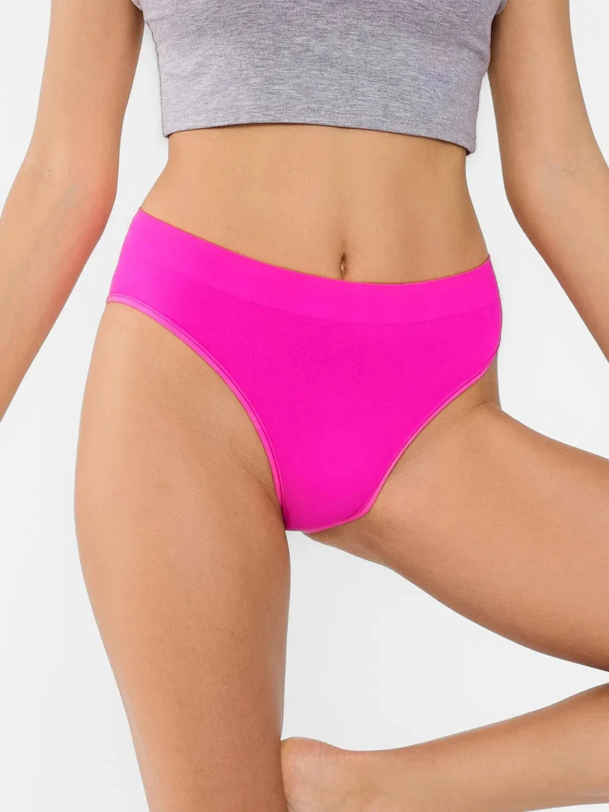 Seamless Ribbed-Waist Brief