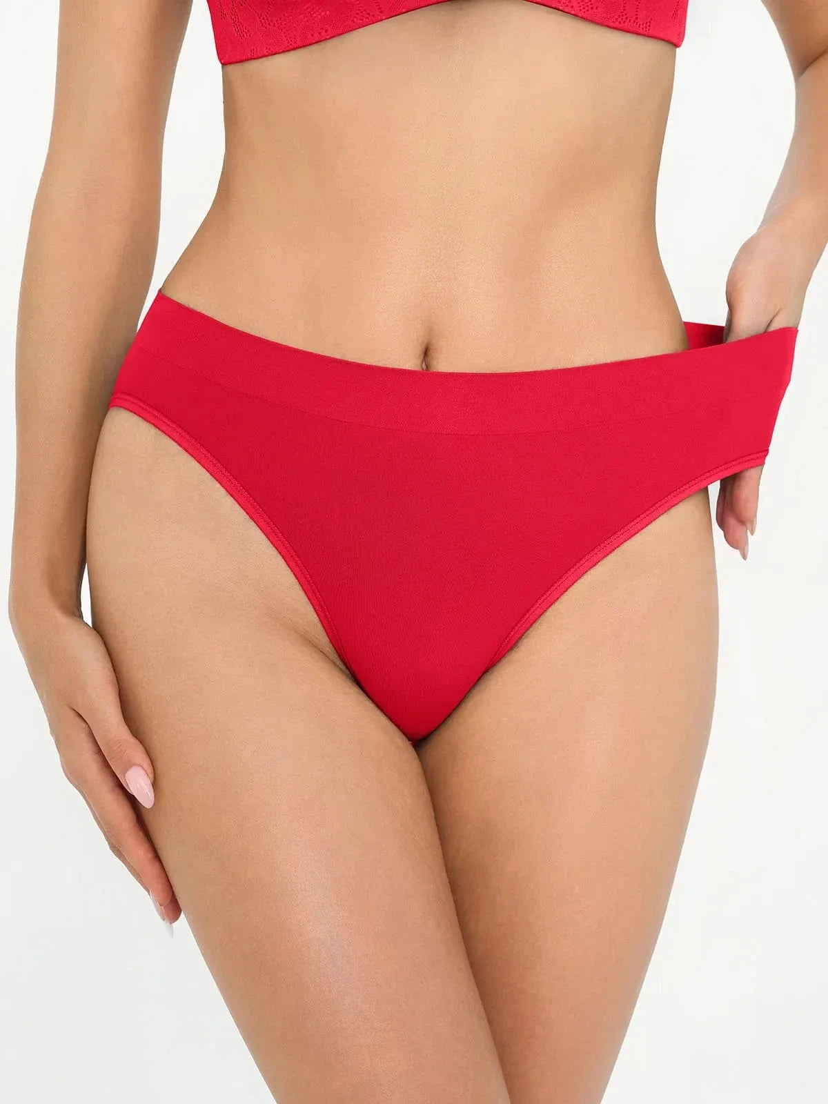 Seamless Ribbed-Waist Brief