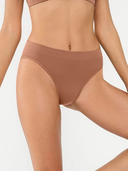 Seamless Ribbed-Waist Brief