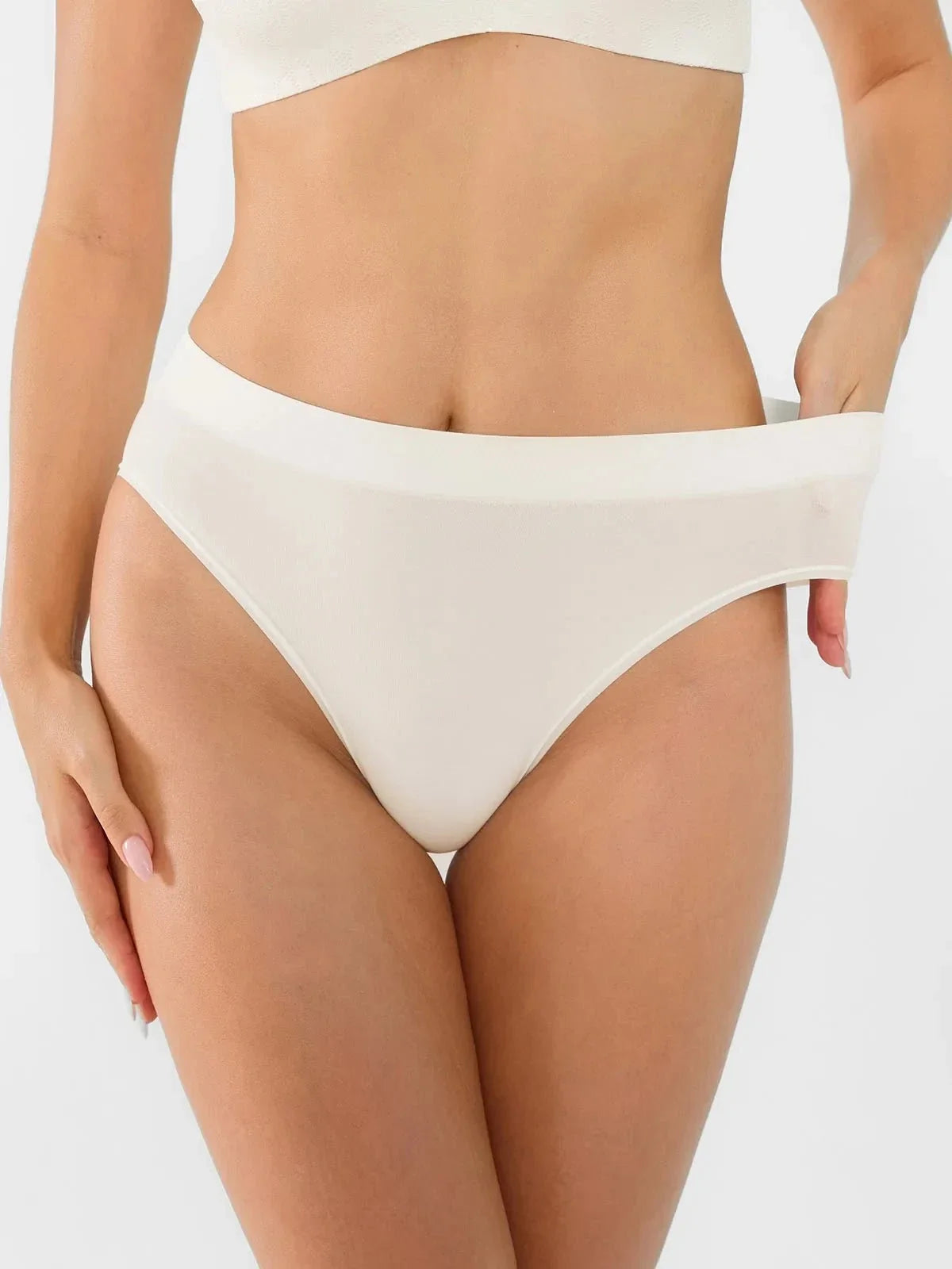 Seamless Ribbed-Waist Brief