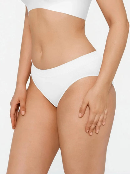Seamless Solid Mid-Rise Brief