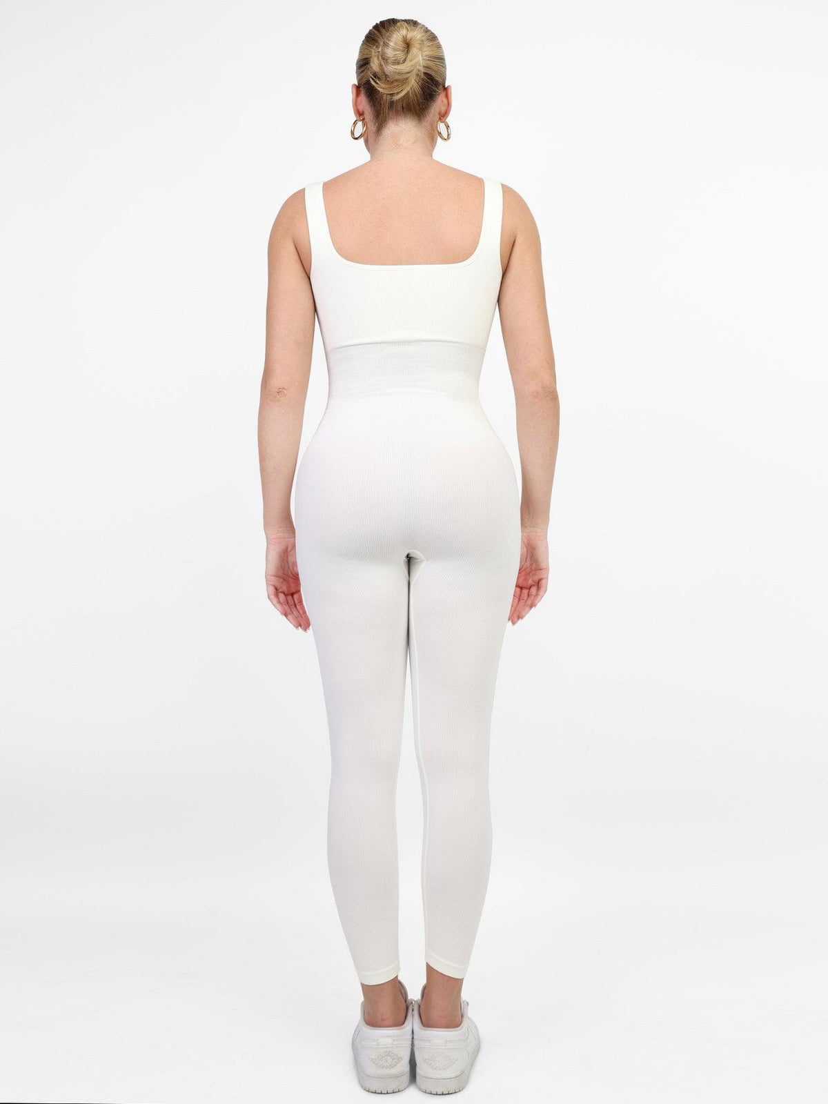 Shapewear Square Neck Tank Workout Seamless Jumpsuit