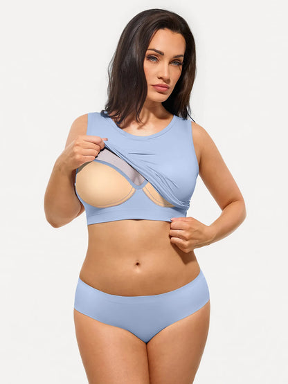 Seamless Built-in Bra All-in-One Shapewear Tank