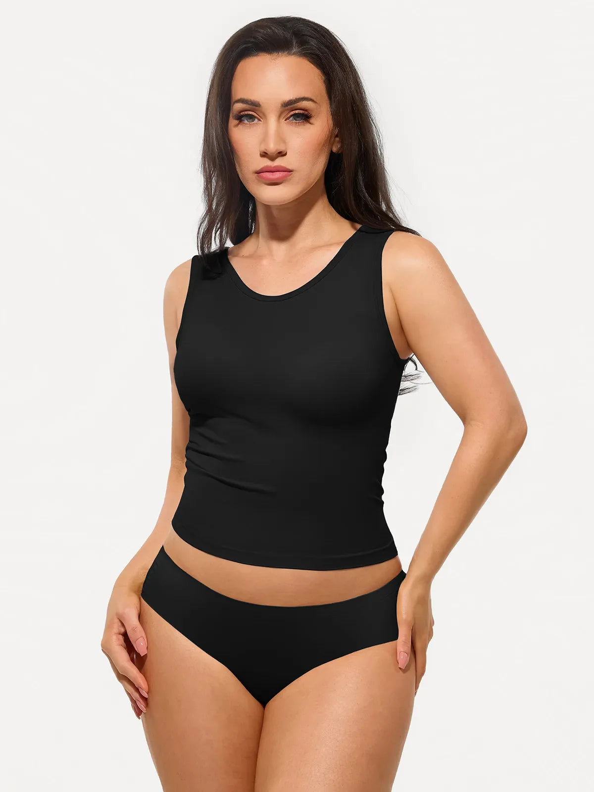 Seamless Built-in Bra All-in-One Shapewear Tank