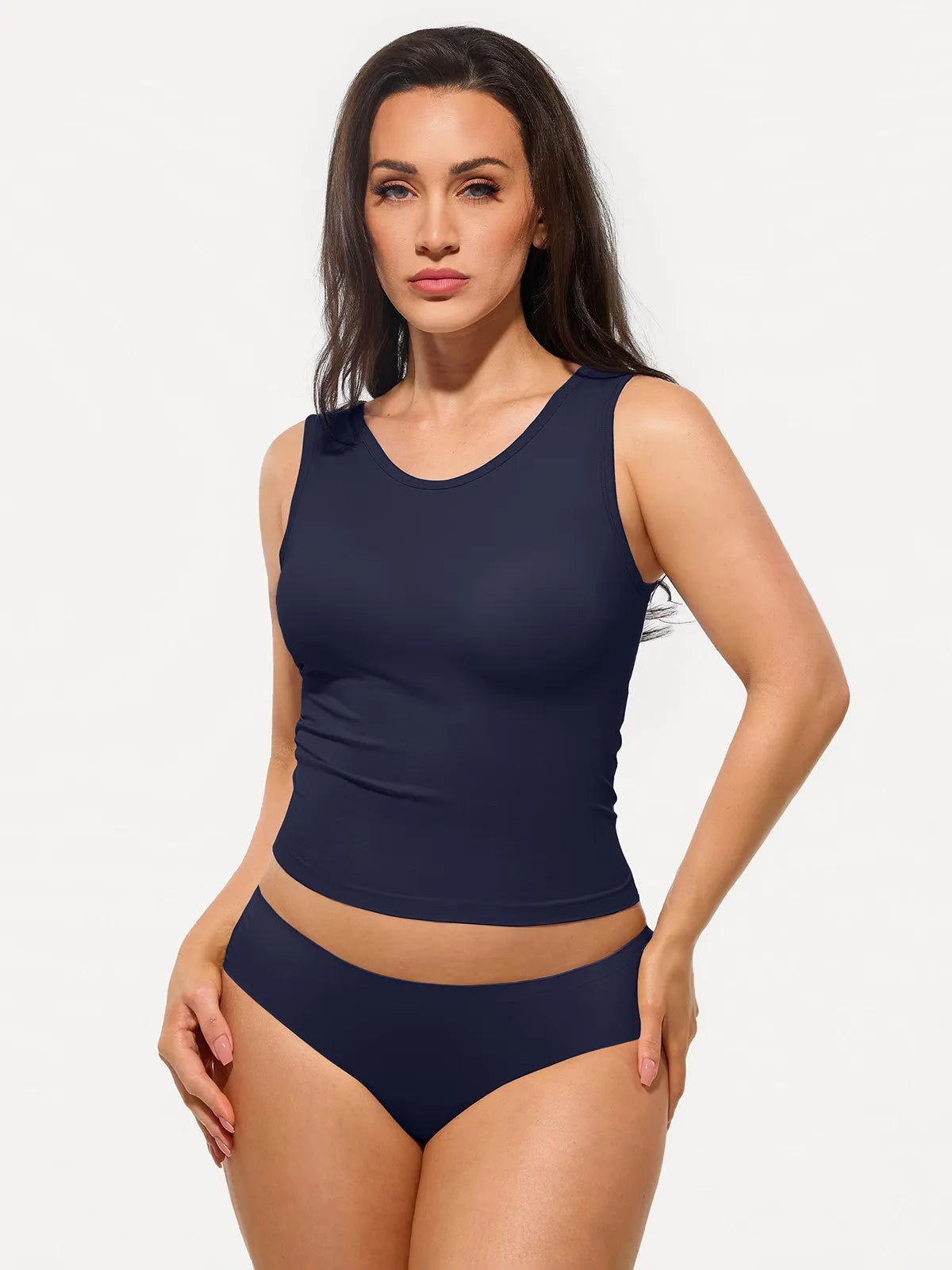 Seamless Built-in Bra All-in-One Shapewear Tank