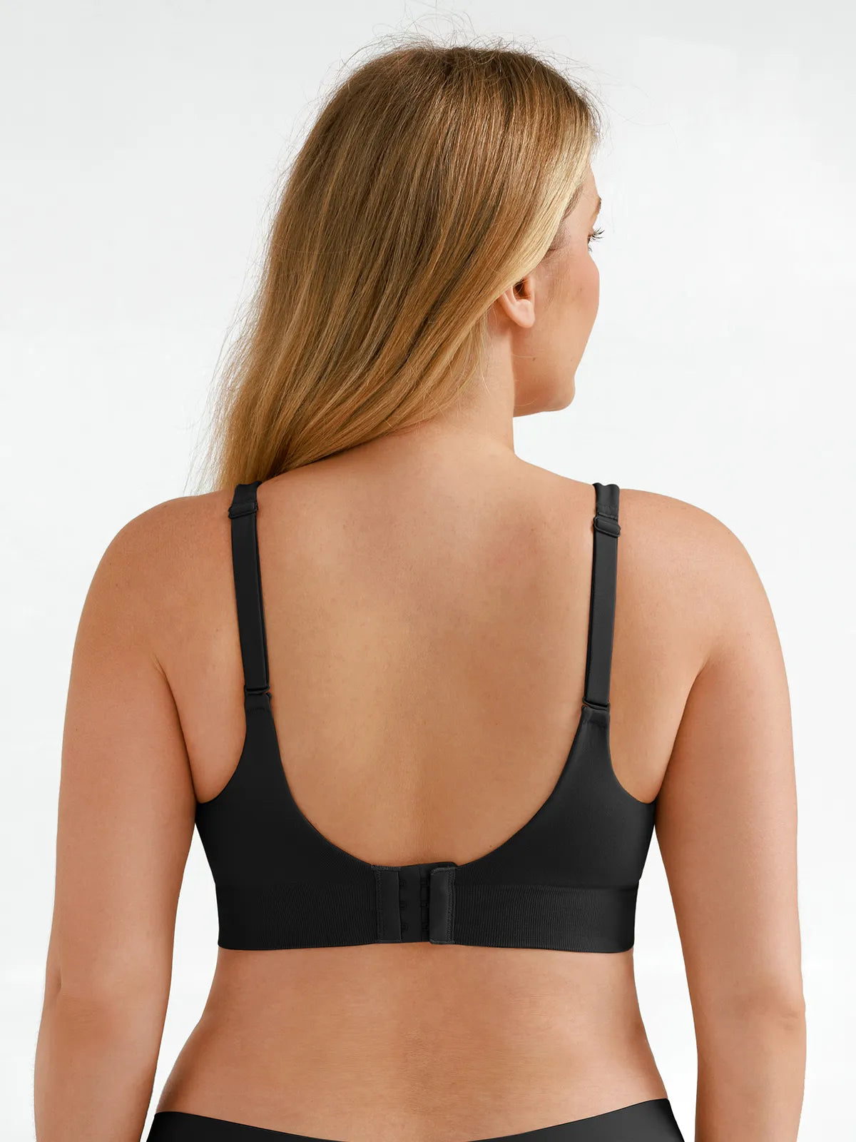 Seamless Wireless Adjustable Wide-Strap T-Shirt Bra