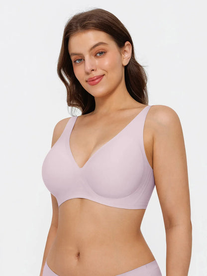 Seamless Wireless Jelly Comfort Plunge Bra