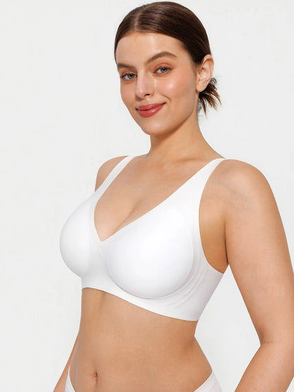 Seamless Wireless Jelly Comfort Plunge Bra