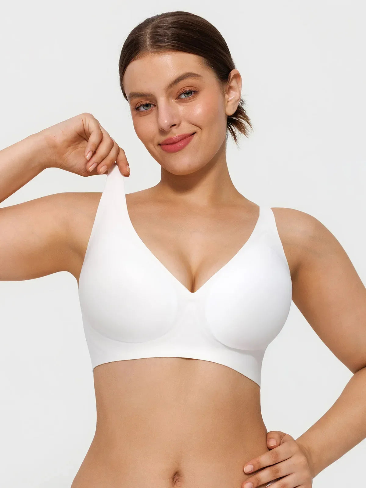 Seamless Wireless Jelly Comfort Plunge Bra