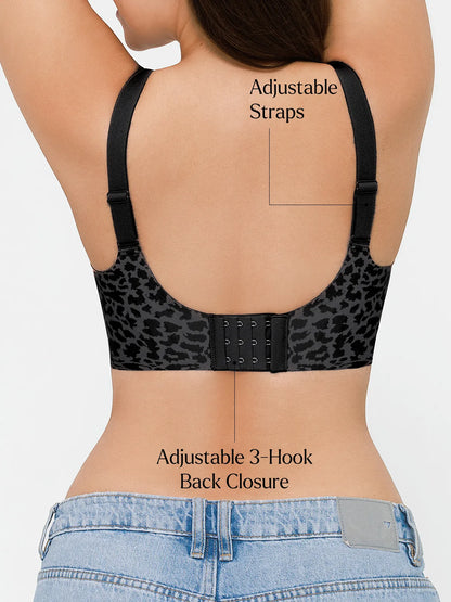 Seamless Wireless Deep V Jelly Contour Support Bra