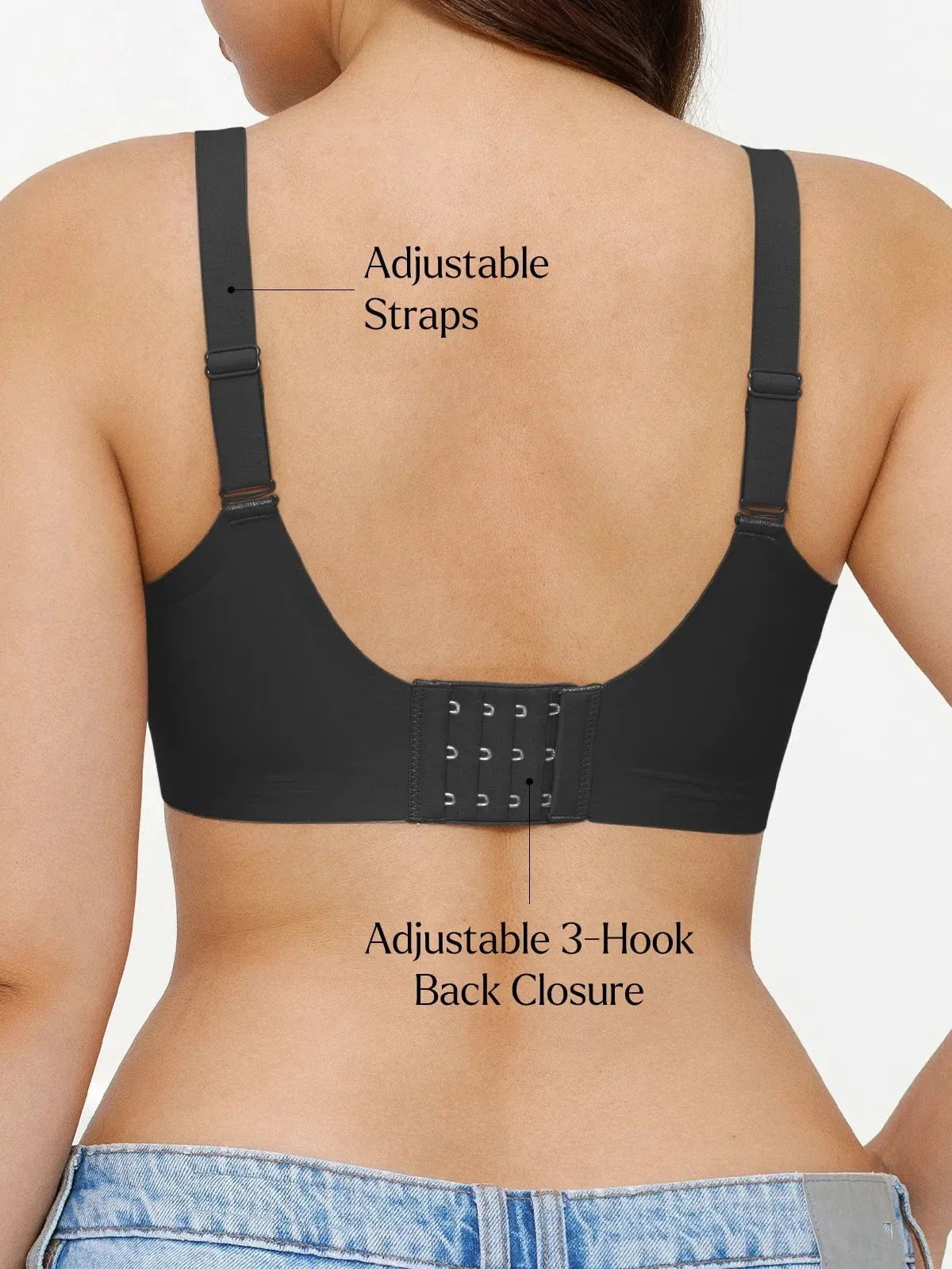 Seamless Wireless Ruched Comfort Minimizer Bra