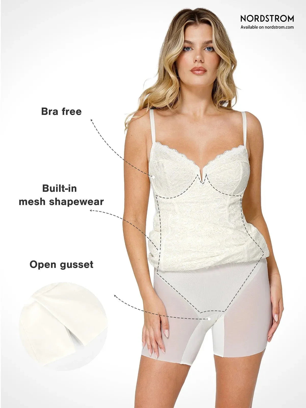 Shapewear All-Lace Side Slit Hourglass Corset Midi Dress