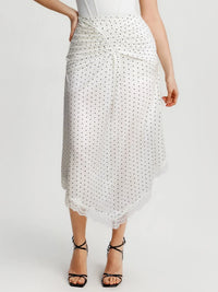White Polka Dot