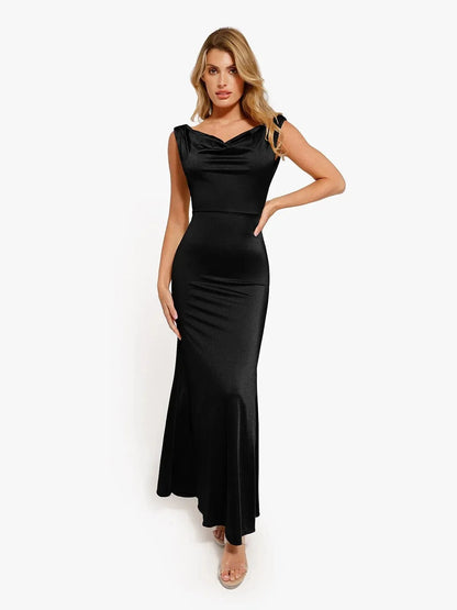 Shapewear Convertible Shine Sculpting Maxi Mermaid Dress