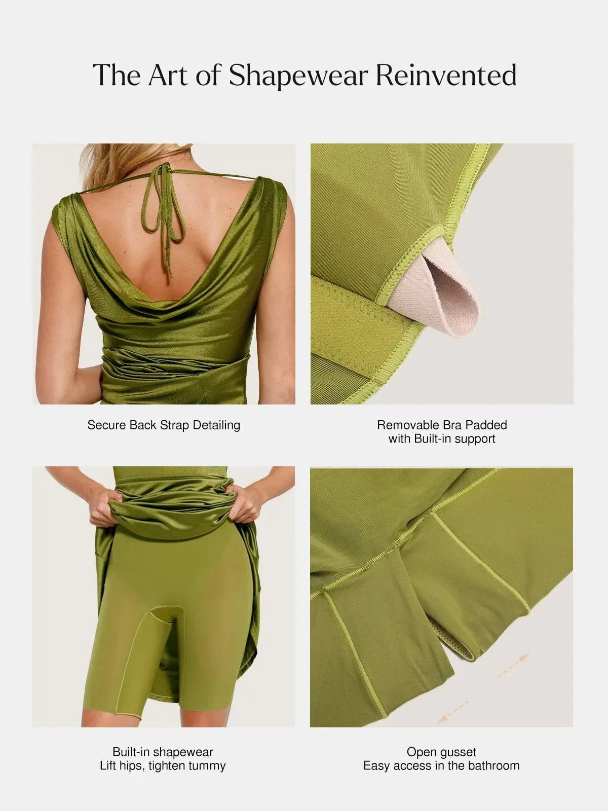 Shapewear Convertible Shine Sculpting Maxi Mermaid Dress