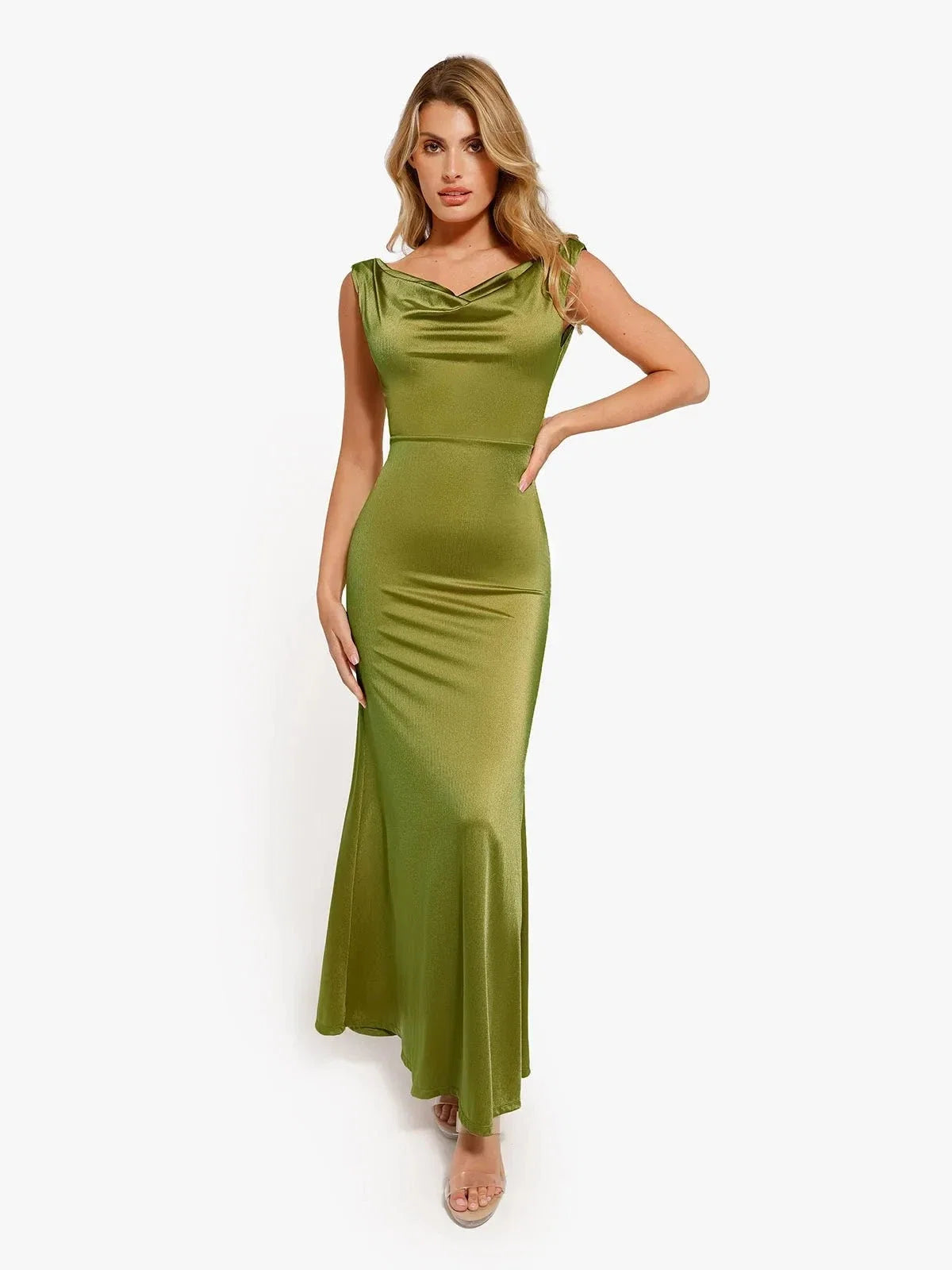 Shapewear Convertible Shine Sculpting Maxi Mermaid Dress