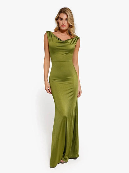 Shapewear Convertible Shine Sculpting Maxi Mermaid Dress