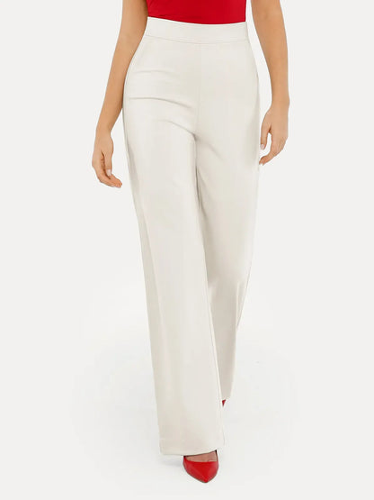 Shapewear Executive High Waisted Wide-Leg Ponte Pants