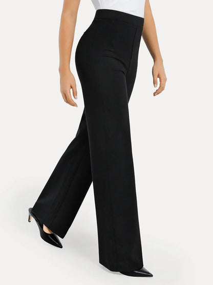 Shapewear Executive High Waisted Wide-Leg Ponte Pants