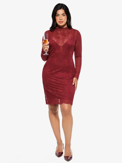 Shapewear Lace Fantasy Mini & Maxi Sculpting Dress Set