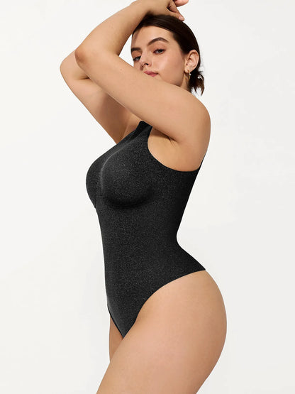Shapewear Metallic Seamless Tummy-Control Bodysuit