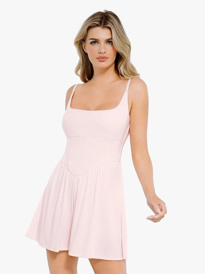 Shapewear Modal Tummy Control Wide-Leg Romper