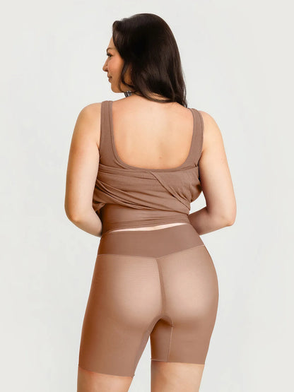 Shapewear Modal Twist Wrap Tummy Control Maxi Dress