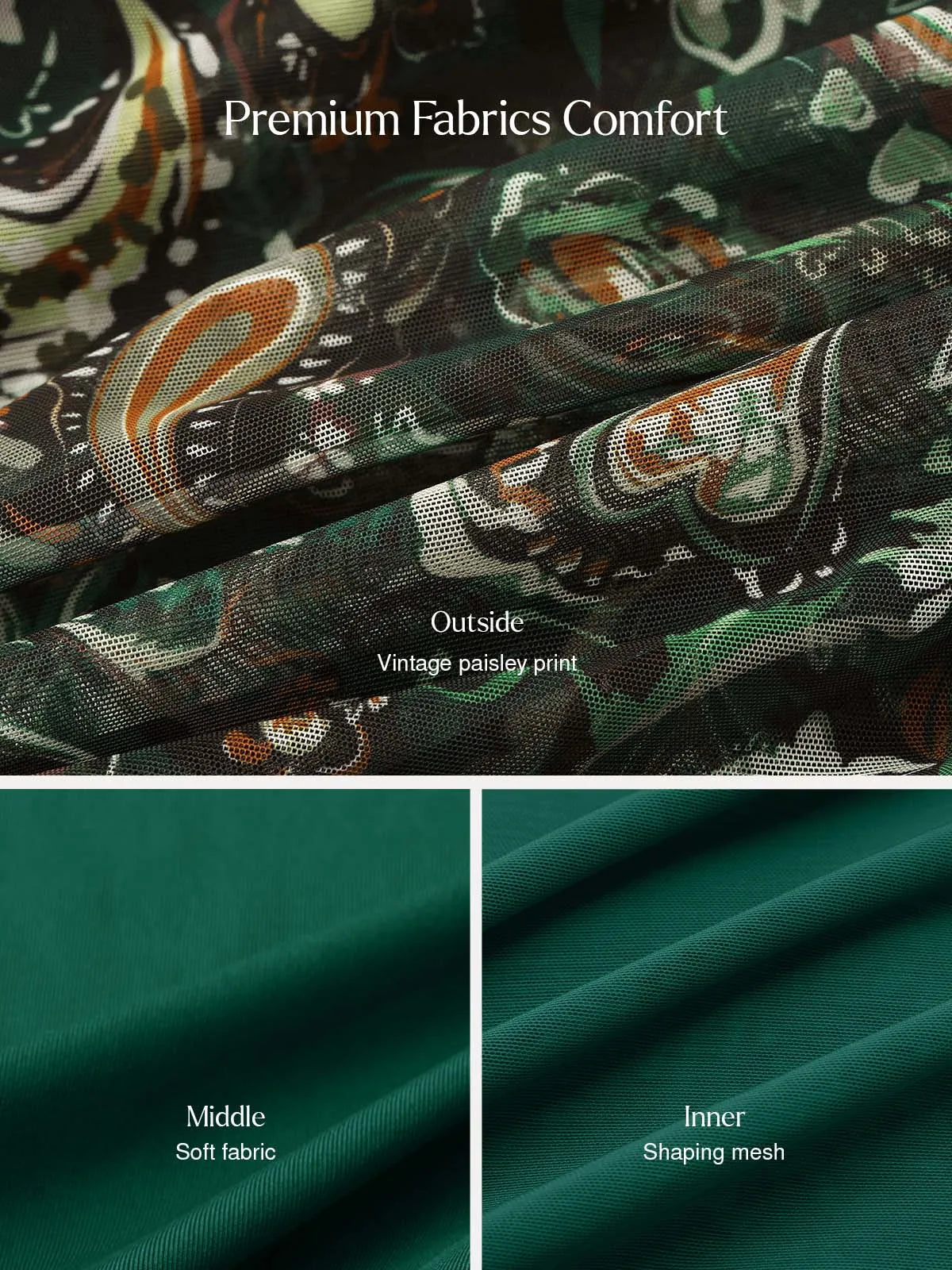 Shapewear Paisley High Waist A-Line Maxi Skirt