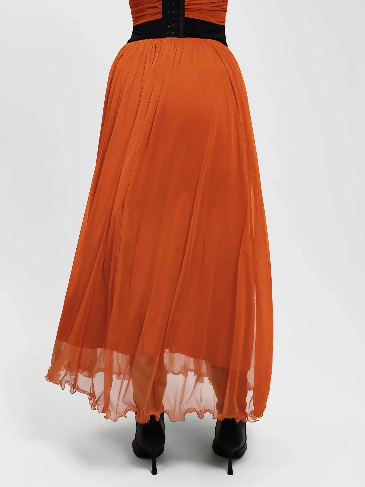 Shapewear Paisley High Waist A-Line Maxi Skirt