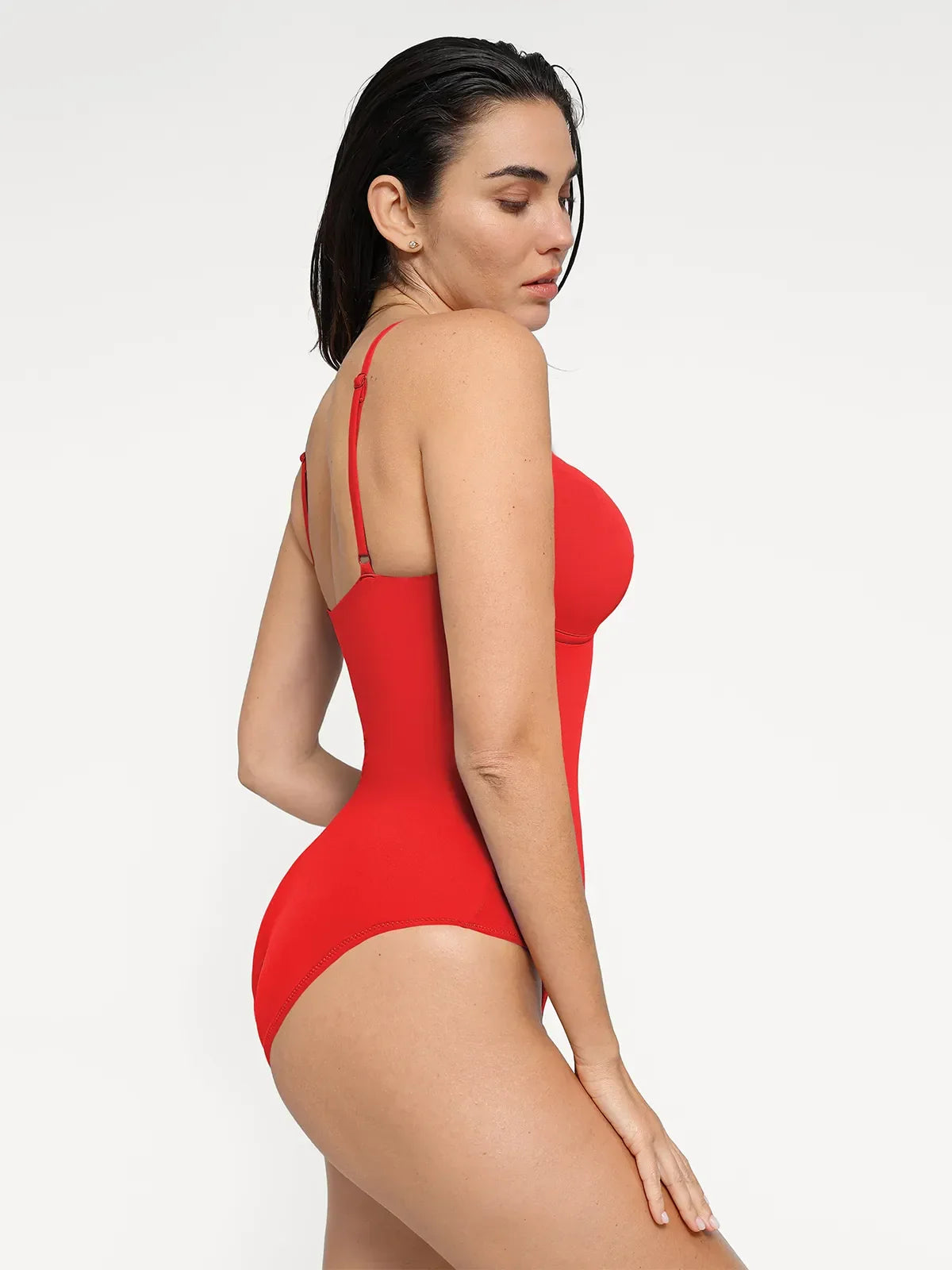 Shapewear Deep V-Neck Slimming One-Piece Swimsuit