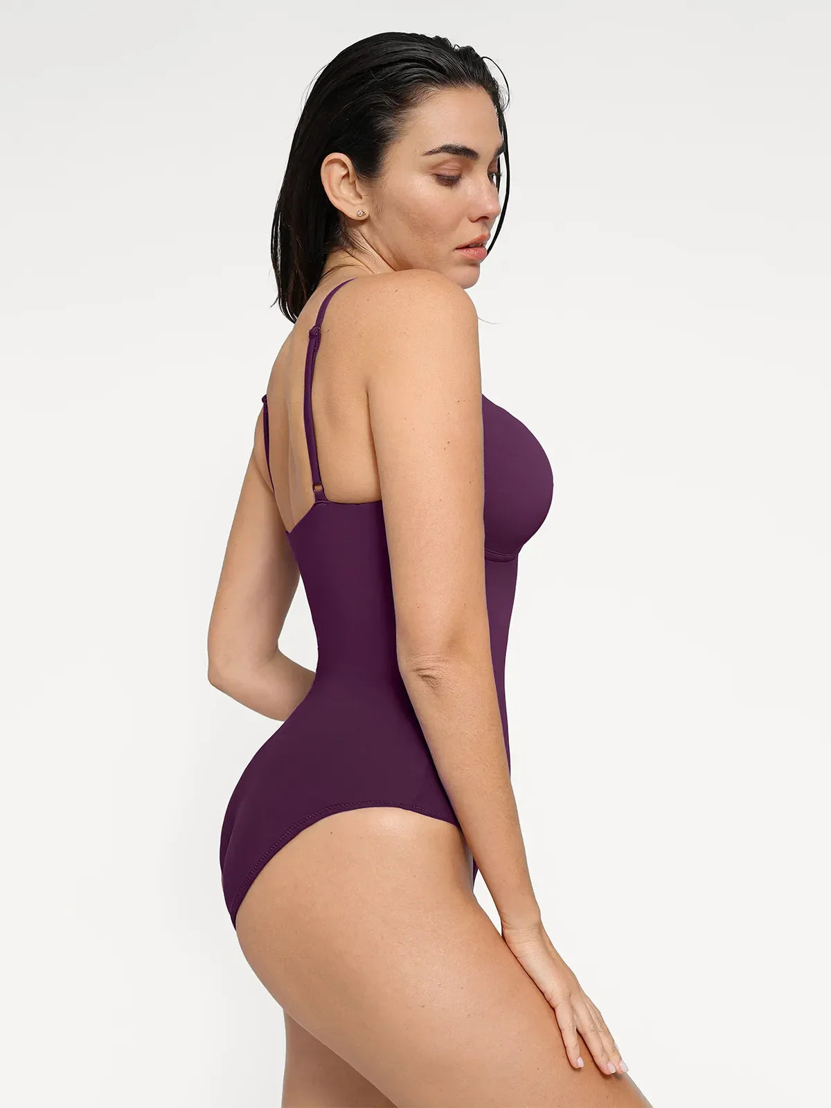Shapewear Plunging V Slimming One-Piece Swimsuit