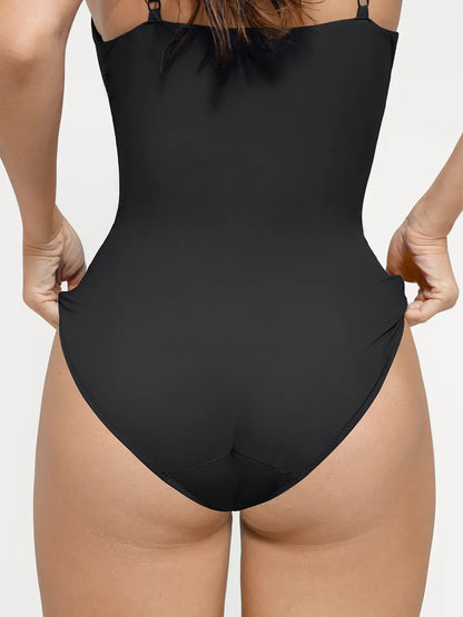 Shapewear Plunging V Slimming One-Piece Swimsuit