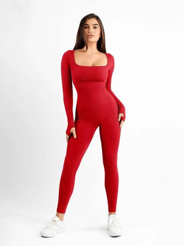 Shapewear Seamless Long Sleeve & Square Neck Sleeveless Jumpsuits