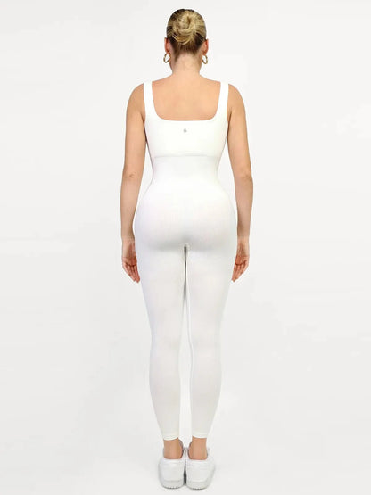 Shapewear Seamless Square Neck Tank Workout Jumpsuit