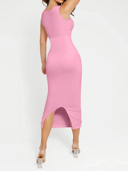 Shapewear Sleeveless Square Neck Slimming Seamless Dress
