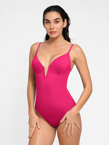 Shapewear Solid Sculpting One-Piece Swimsuit