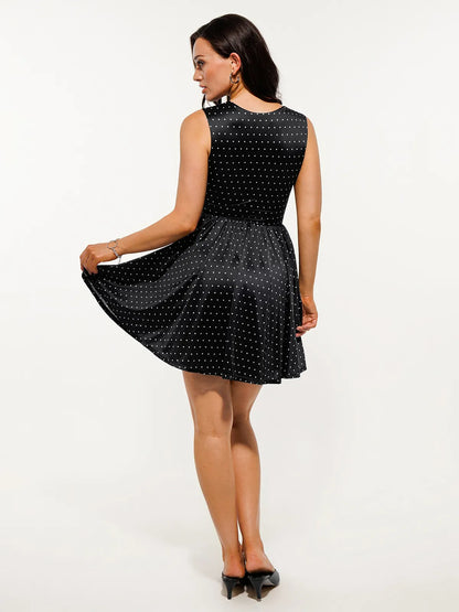 Shapewear Sweetheart Neckline Fit & Flare Mini Dress