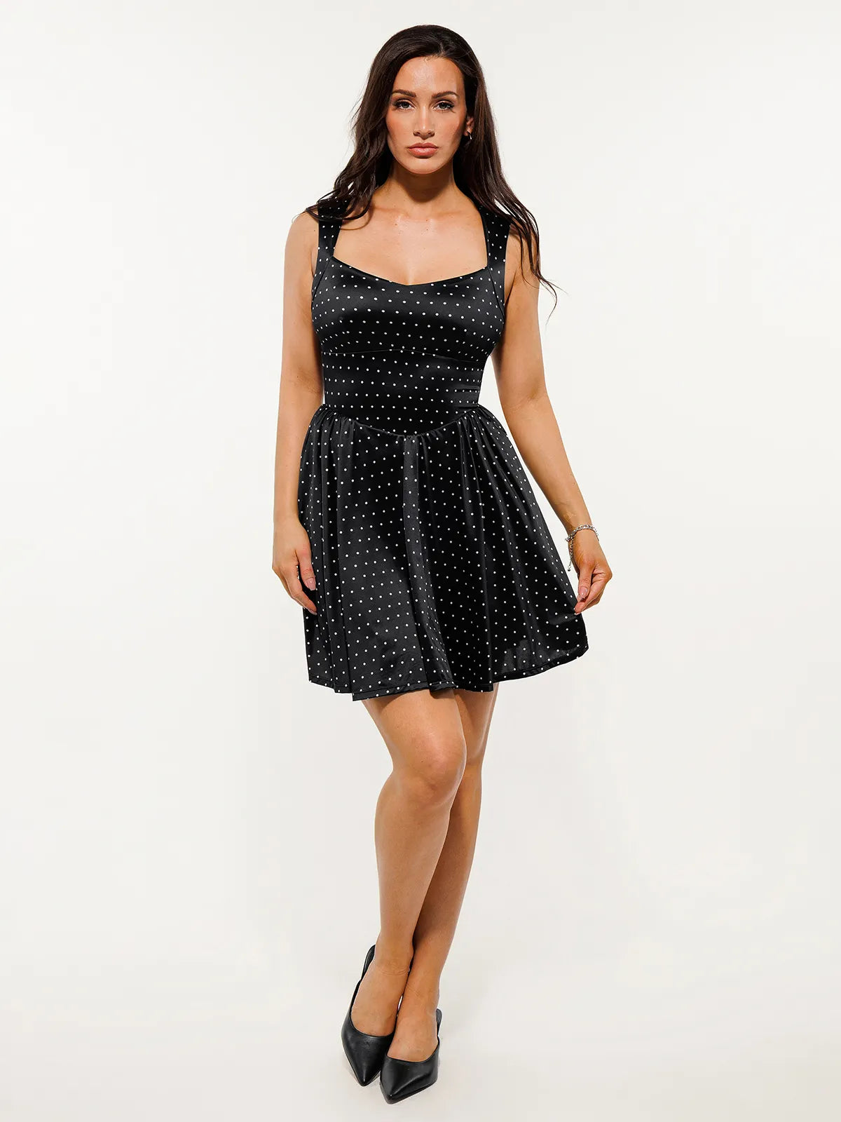 Shapewear Sweetheart Neckline Fit & Flare Mini Dress