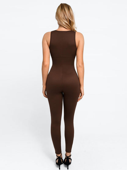 The Shapewear Jumpsuit Sleeveless Shapewear Zip Front For Insiders