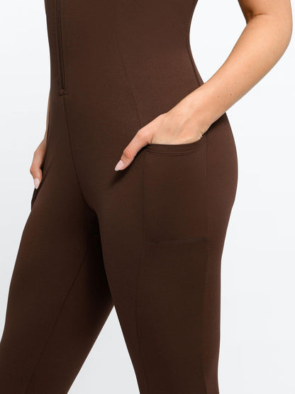 The Shapewear Jumpsuit Sleeveless Shapewear Zip Front For Insiders