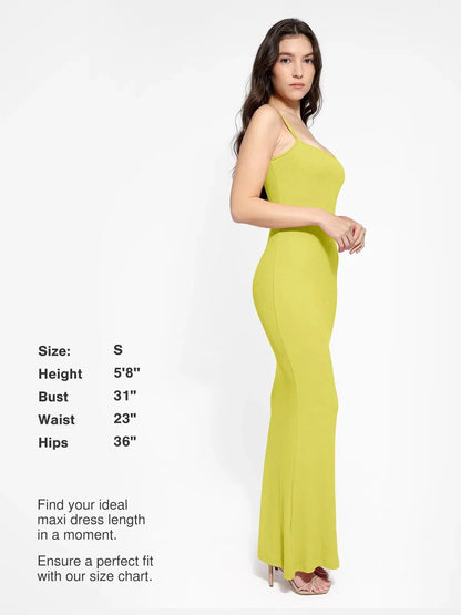 Shapewear Modal Slimming Maxi Slip Dress For Insiders