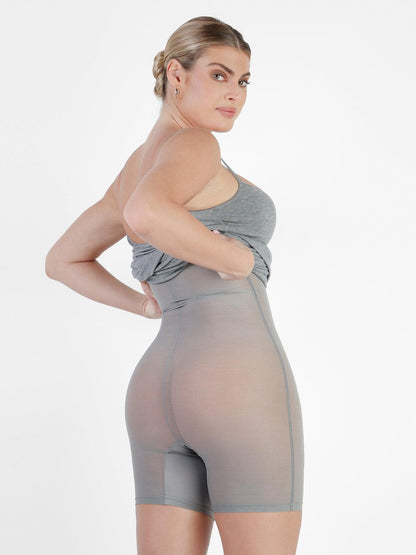 Shapewear Solid Modal Slimming Midi Slip Dress