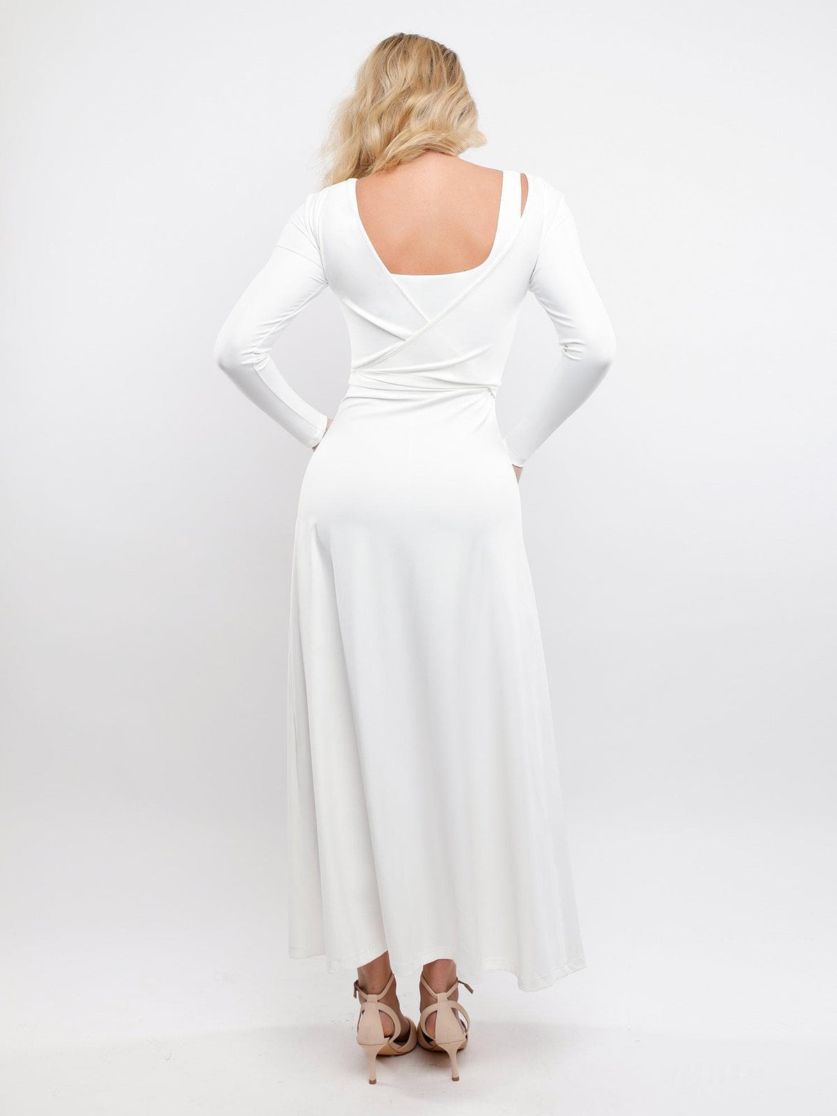 Two-Way Long Sleeve Ballet Wrap Cardigan