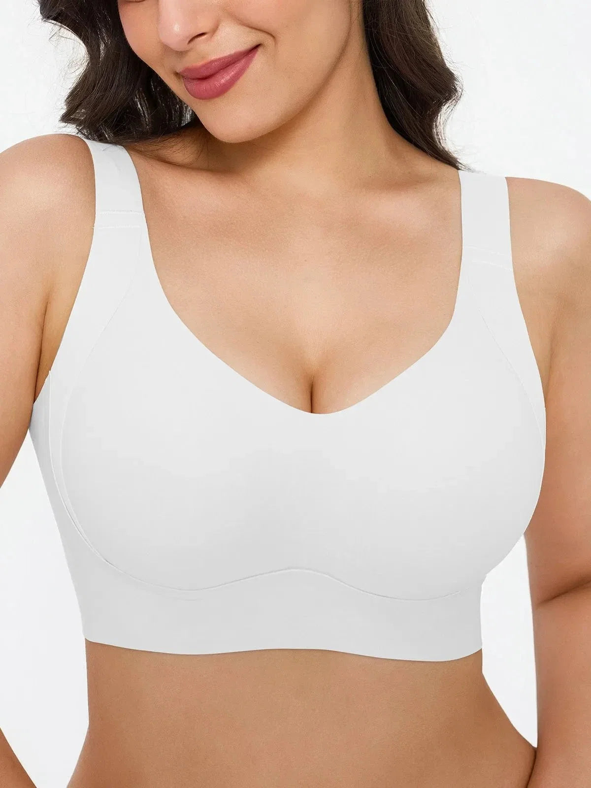 Wireless Wide Strap Everyday Supportive Push Up Comfort Bra